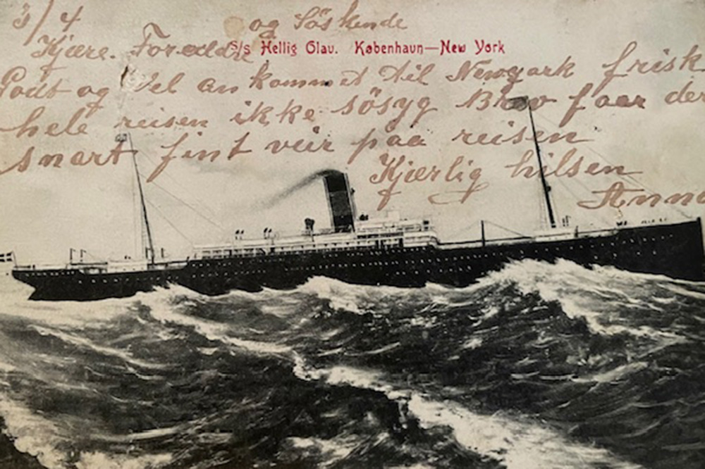 Mange nordmenn reiste over havet til Amerika.