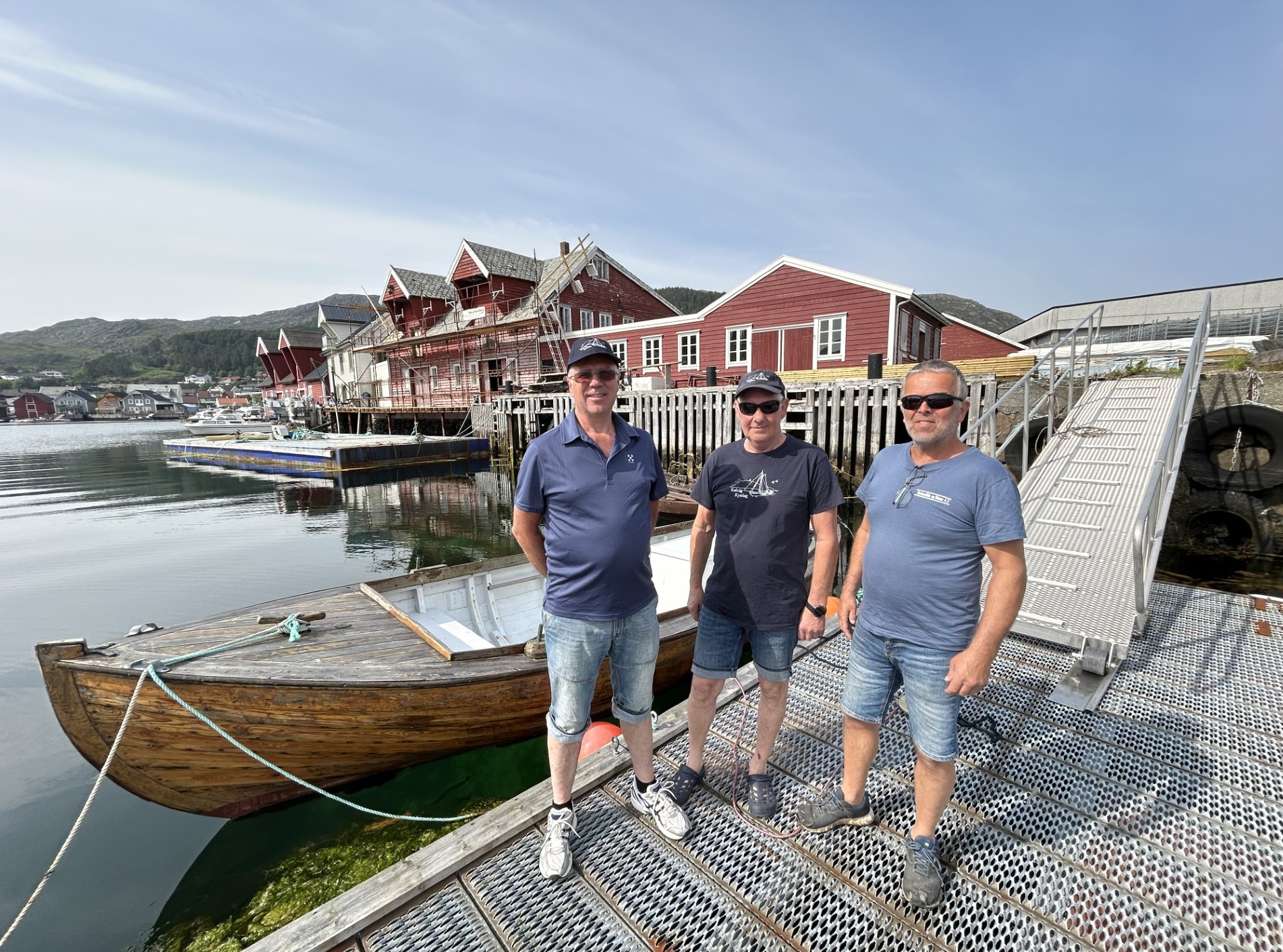 Bjarne O. Pedersen (t.v.), Geir Andal og Terje Røys.